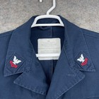 Us Navy Coveralls Mens 44l Blue Utility Workwear Uniform Embroidered Mckeon