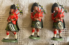 Vintage Britains Ltd  British Plastic Scotish Guard Figures Bagpipers Set Of 11