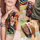 55 Sheets 3d Watercolor Temporary Tattoos For Women Men Adults Arm Fake Tattoos