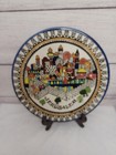 8 1 2  Jerusalem Plate Hand Painted Ceramic Pottery Souvenir Wall Plate