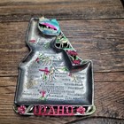 Lot Of 8 Vtg  State Souvenir Painted Embossed Metal Trinket Dish Ashtray  fair 