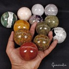 3 Kg 12 Pcs Set Of Multi Gemstone Crystal Sphere Ball Polished Healing W  Stand