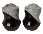 Vintage Ceramic Salt And Pepper Shakers Made Usa Multi Brown Mid Century Modern