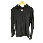 Rei Mens Xlt Black Polartec Pullover Long Sleeve Outdoor Active Top