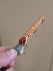Old Vintage Antique  Hand Carved Made Painted Wood Folk Art Fishing Lure Plug