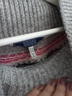 Joules Grey Mix Fair Isle Kristy Soft Jumper Size 20 Uk High Neck