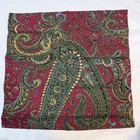 Set Of 3 Lauren Ralph Lauren Bridgette Paisley Napkins Cotton    Christmas Holiday