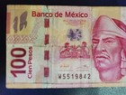          Mexico 100 Pesos 12 June 2012 Banknote circulated Condition 