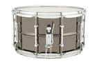 Ludwig Universal Metal 8x14  Black Brass Snare Drum W chrome Triple Flange Hoops