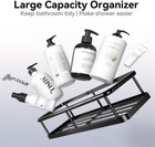 6 Pack Large Capacity Shower Organizer With Soap Holder And 12 Hooks  Rustproof