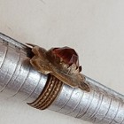 Extremely Rare Ancient Slver Antique Roman Ring Artifact Amazing With Red Stone