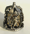 Thimble Unicorn Nicholas Gish Carousel  Pewter And Metal Signed