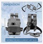 Turmaster Kids Ski  snowboard Harness Trainer Backpack Gray Multi Use