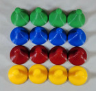 Sorry Board Game Replacement Pieces Parts Pawns Movers 16 Red Green Blue Yellow
