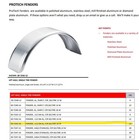 30-7242-16 Protech Polished Alum  Single Axle Fender  43 1 4   l X 16   w X 17 1 2   