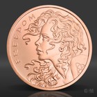 1 Oz Freedom Girl Copper Round 2026  999 Fine Copper Bullion 1 Avdp Ounce