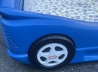 Little Tikes Blue Race Car Bed For Kids  Complete With Mattress   Wood Insert 