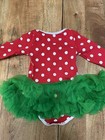 Kids Baby Girls Christmas Dress Ruffle Party Princess Dresses 12mo  Never Worn 