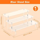 3 Tier Acrylic Display Risers  Large Perfume Organizer Stand  Clear Usa      