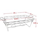 Elegance Full Size Heavy Duty Chafing Racks Decorative Wire Buffet Rack 3 Pack