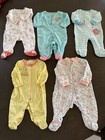 Baby Girl Clothes Winter Cute Rompers Warm Cozy Bundle Lot 5 Pc Size 3m Carter s