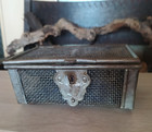 Antique Jewish Trade Cash Box Money Coins Storage