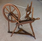 Antique Saxony Spinning Wheel Working Yarn Spinner Primitive Farmhouse Decor