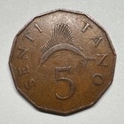 1966 Tanzania 5 Senti - Coin  e-017