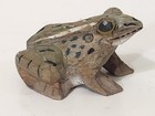 Realistic Look Hand Carved Wooden Moor Frog Lime Wood Hand-painted Details