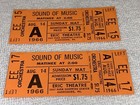 The Sound Of Music 1966 Tickets Julie Andrews Plummer Eric Theatre Ephemera Usa
