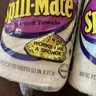 Lot Of 2 Vintage Spill-mate Printed Paper Towels Rare Find Time Capsule