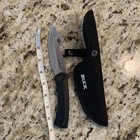 Buck 679-bk Skinning Knife 4 In Stainless Straight Edge Rubber Handle Sheath
