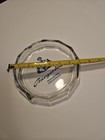 Rare vintage German Augsburg Goggingen 7   Diameter Clear Thick Glass Ashtray 