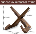 Wooden Cookbook   Plate Stand 6 5 Inch  Kitchen Counter Book Holder  Bible   Rec