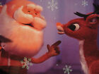 Unused Vintage Greeting Card Rudolph Red-nosed Reindeer Christmas Santa  rudolph