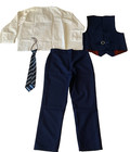 Boys Suit Vest Set Size 7y Blue With Tie