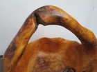 Hand-carved Burl Wood Basket Shan Mu Tree  Base Root Bowl Fruit Holder