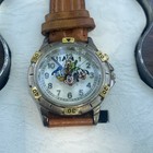 Rare Vintage Disney Time Works Mickey Mouse  Pluto  Goofy   Donald Duck Watch