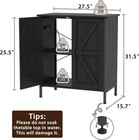 20 Gallon Fish Tank Stand With Power Outlets Aquarium Cabinet 350lbs Black