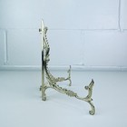 Gold Tone Metal Display Easel Plate Stand Folding Picture Frame Holder Decor