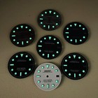 28 5mm Watch Dial Green Luminous For Nh35 Nh36 Movement Yacht-master Dials Parts