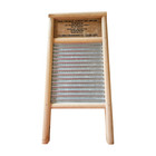 Vintage Dubl Handi Washboard  travel Size  Columbus Washboard Co Ohio Wood Metal