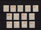 Singapore 1948-52 George Vi - 13 Stamps Set To  1 Value Mint Hinged  l412 