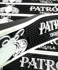 Patron Tequila Bar Mar Rubber Black white 24 x3 