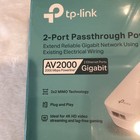 Tp-link Tl-pa9020p Kit V4 Gigabit Passthrough Powerline Adapter Starter Kit New