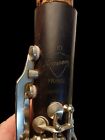 Vintage Wooden Normandy 10 Clarinet Made In France With Case 