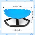 Flower Swivel Chair For Kids  360   Spinning Seat  Autism Sensory Spin Chair Blue