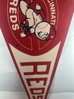 Vintage Cincinnati Reds Original Mlb Baseball 30x12 Full Size Pennant Flag