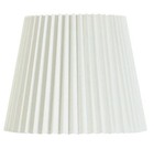  2 Pack  Better Homes   Gardens Knife Pleat Accent White Fabric Lamp Shade  10 l