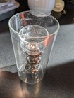 Tea Light  Votive Candle Holder  Blown Glass  Cylinder  About 6  Tall  Excellent